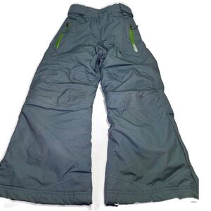 Lands' End Kids Snow Ski Pants Gray Boys 8 to 10